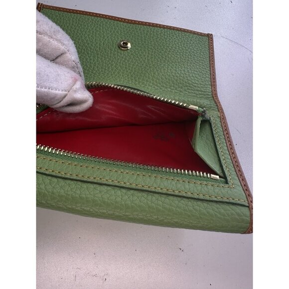 Dooney & Bourke Pebble Grain Spearmint Green Clutch Wallet - Picture 6 of 6